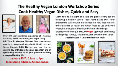 THE Healthy Vegan London Workshop Series 2020