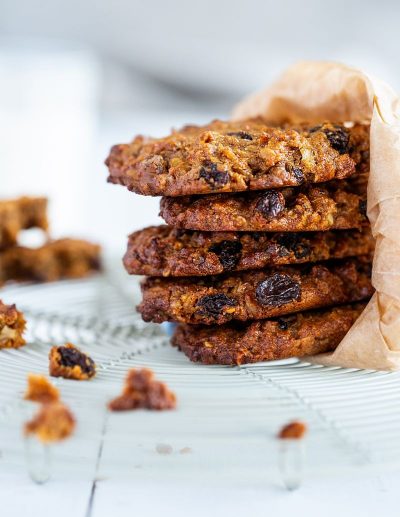 Ginger & Orange Oatmeal Raisin Cookies