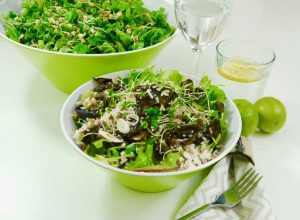   Rice & Vegetable Wakame Salad