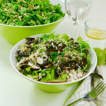   Rice & Vegetable Wakame Salad