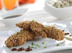   Sesame Crusted Baked Tempeh