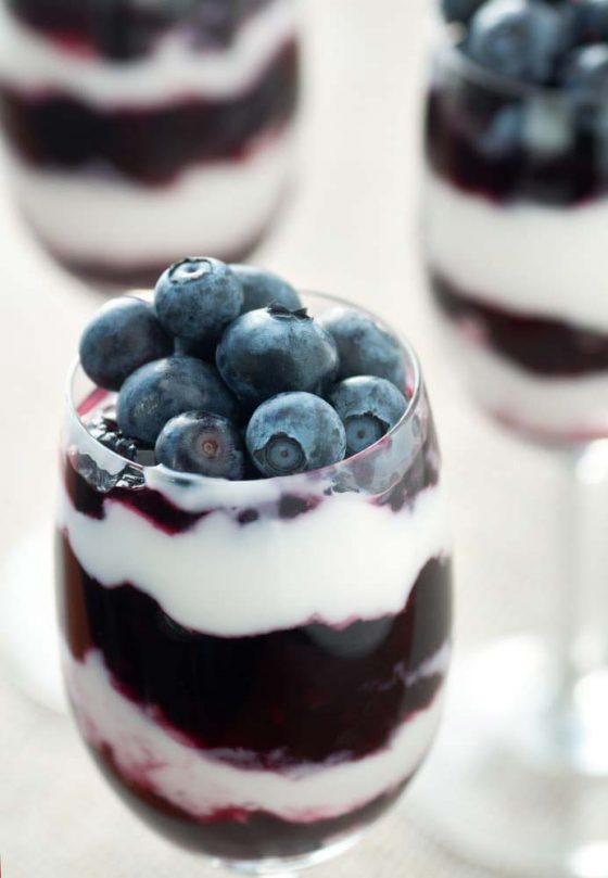 Tofu & Blueberry Dessert MACROVegan