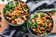 Tofu noodle bowl